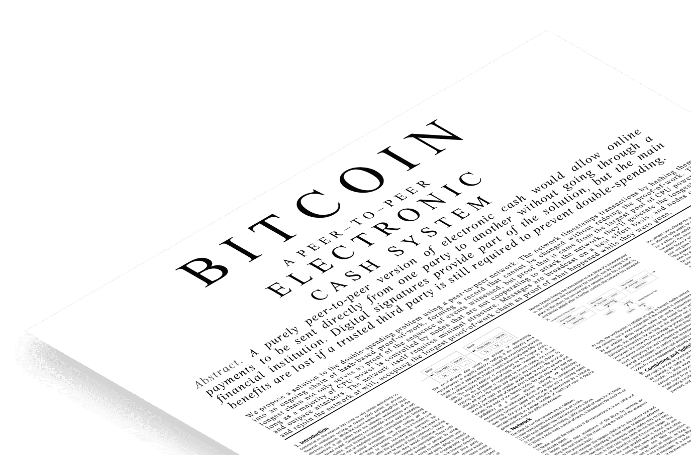 bitcoin-white-paper-poster-isometric-shadow-half-bottom